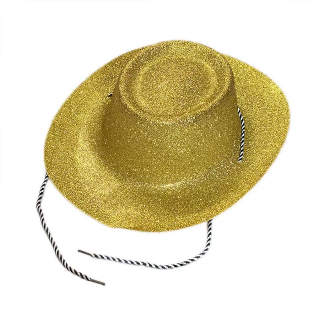 Zac's Alter Ego - Glitter Cowboy Hat Chapeau de costume - Couleur or
